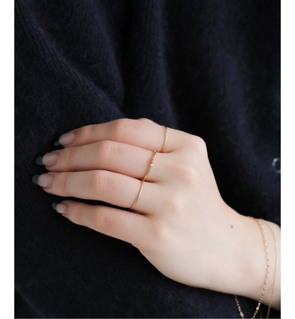 SLOBE IENA「《WEB/一部店舗限定》SLOBE 3粒リング」|リング|