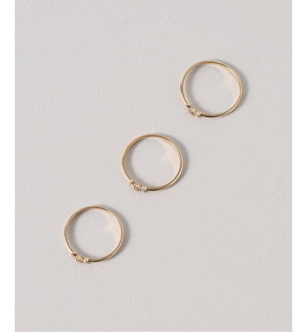 SLOBE IENA「《WEB/一部店舗限定》SLOBE 3粒リング」|リング|