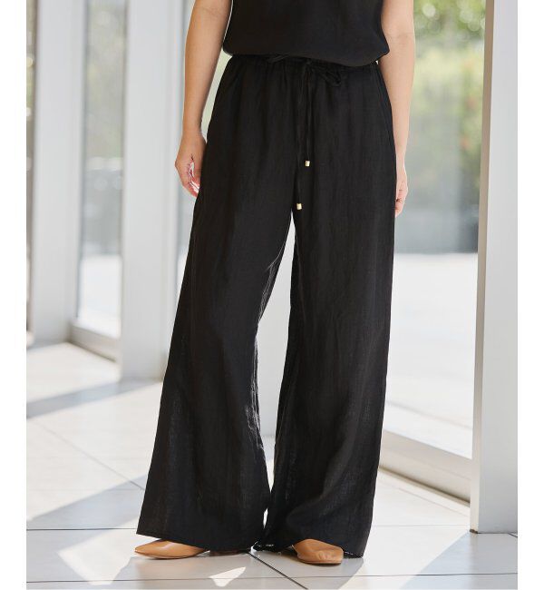 IENA LA BOUCLE「IENA LA BOUCLE リネンブロードイージーパンツ」|その他|