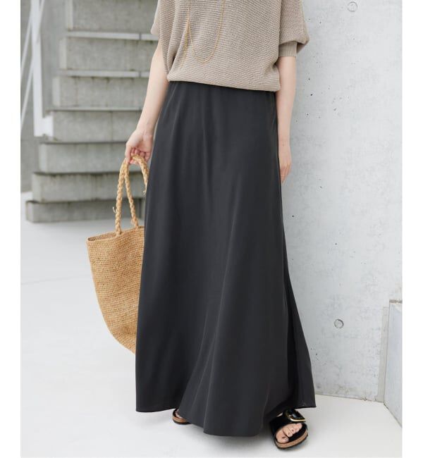 SLOBE IENA「《3サイズ展開/追加2》フィブリルマーメイドフレアスカート」|スカート|