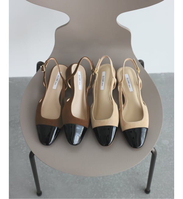 SLOBE IENA「SLOBE パテントバックスリングパンプス」|パンプス|