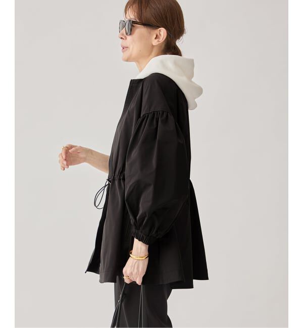 VERMEIL par iena「《追加》ノーカラーギャザーZIPブルゾン」|その他|