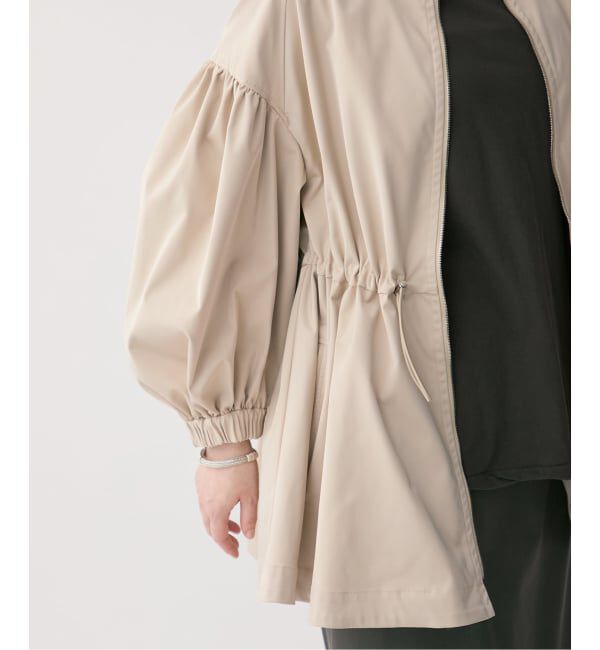 VERMEIL par iena「《追加》ノーカラーギャザーZIPブルゾン」|その他|