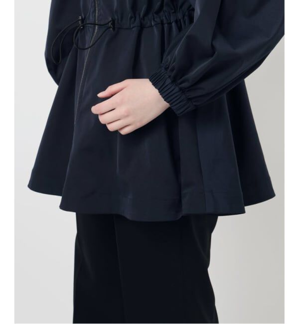 VERMEIL par iena「《追加》ノーカラーギャザーZIPブルゾン」|その他|