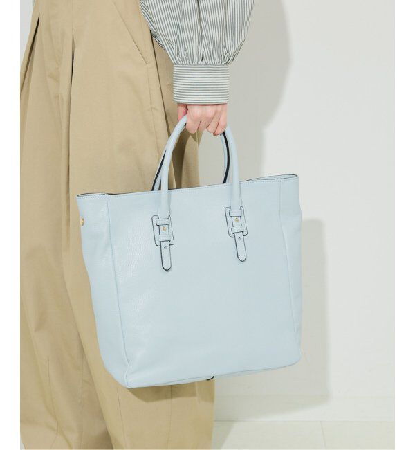 SLOBE IENA「MARCO BIANCHINI/マルコビアンキーニ レザートートBAG 24056」|トートバッグ|サックスブルー B