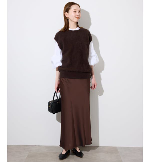 SLOBE IENA「サテンナロースカート」|スカート|