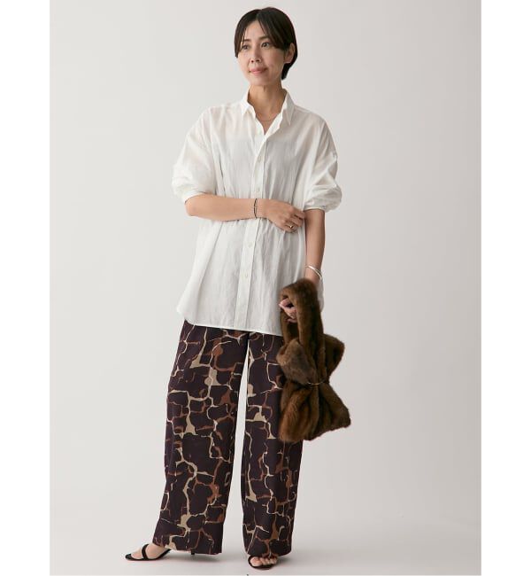 VERMEIL par iena「giraffe pattern ドロストパンツ」|その他|