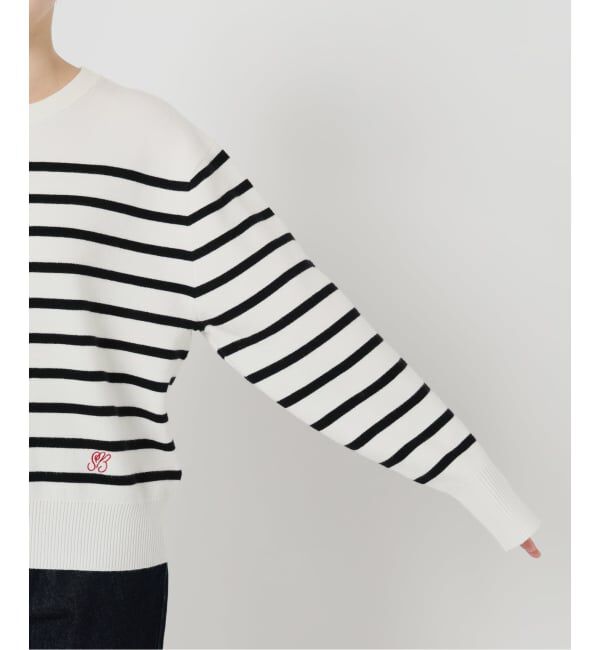 SLOBE IENA「パネルボーダーニット」|ニット・セーター|
