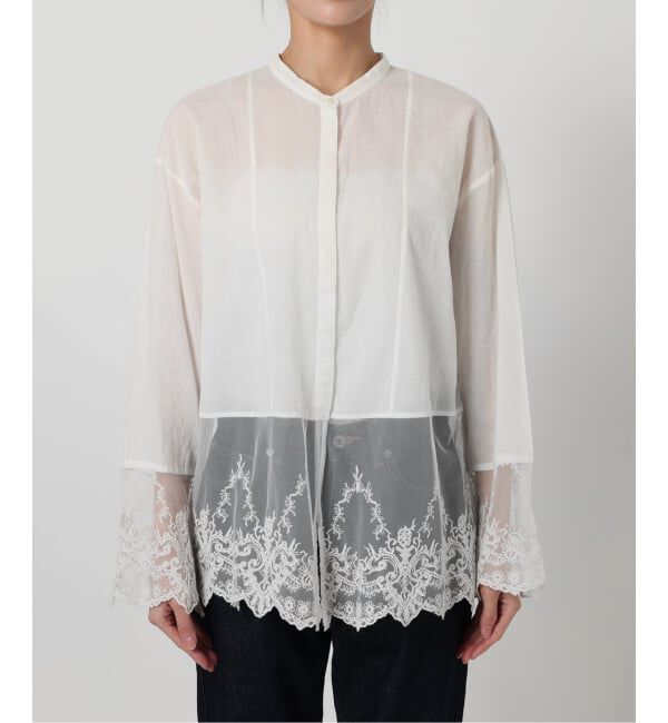 SLOBE IENA「チュールレースブラウス」|シャツ・ブラウス|