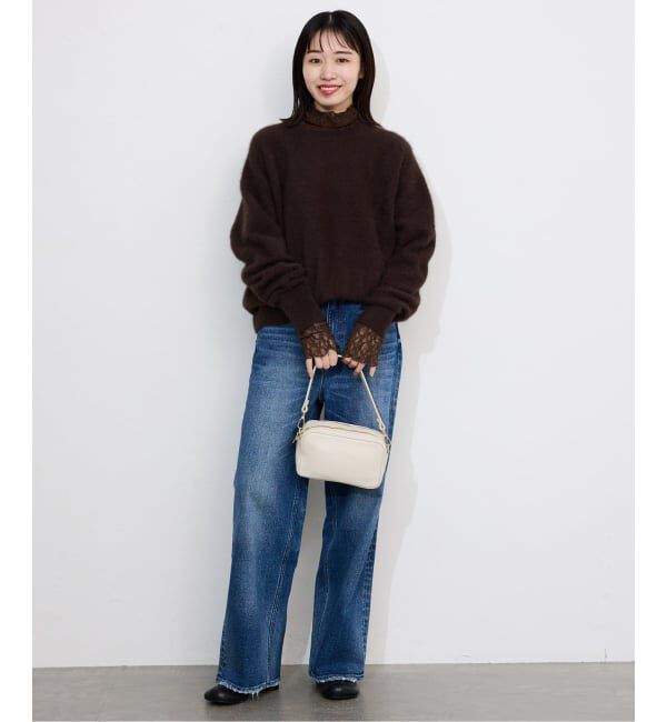 SLOBE IENA「《一部カラーWEB限定あり/追加》ストレッチレースタートルプルオーバー」|Tシャツ・カットソー|