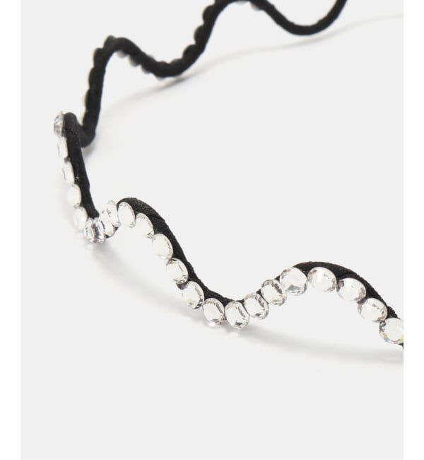 IENA「SCHO/ショー CRYSTAL WAVE HAIRBAND ヘアバンド FW23-HB-ARIEL-CRST-T」|その他|