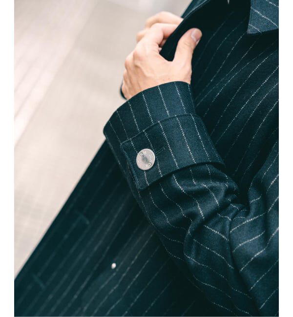EDIFICE「MACKINTOSH(マッキントッシュ) 別注 HUMBIE/ハンビー SL &rdquo;ストライプ&rdquo;」|ステンカラーコート|