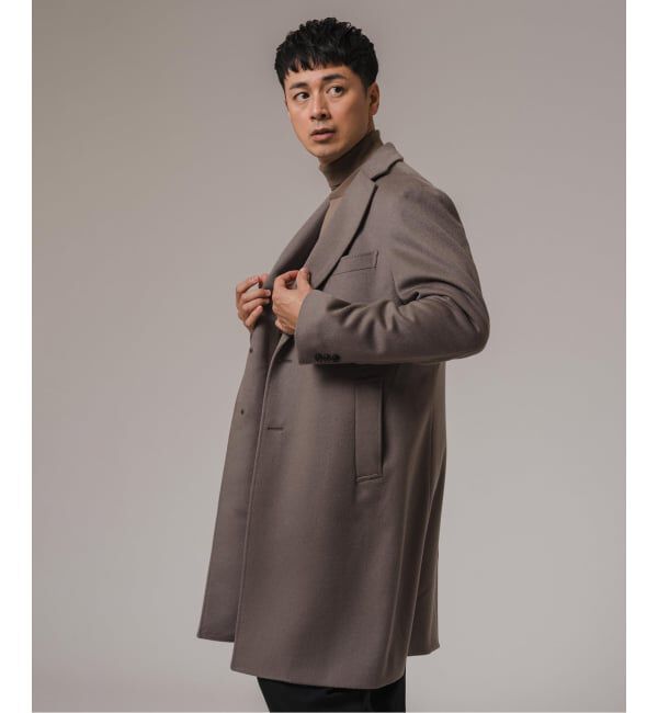 EDIFICE「《追加》SUPER 140&rsquo;s ウール / カシミヤ チェスターコート」|チェスターコート|