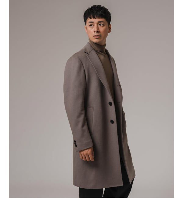 EDIFICE「《追加》SUPER 140&rsquo;s ウール / カシミヤ チェスターコート」|チェスターコート|