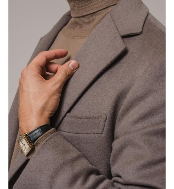 EDIFICE「《追加》SUPER 140&rsquo;s ウール / カシミヤ チェスターコート」|チェスターコート|