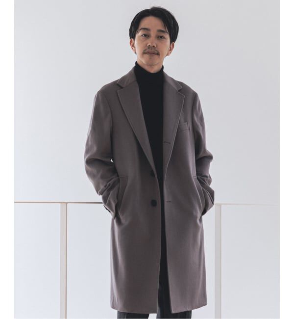 EDIFICE「《追加》SUPER 140&rsquo;s ウール / カシミヤ チェスターコート」|チェスターコート|
