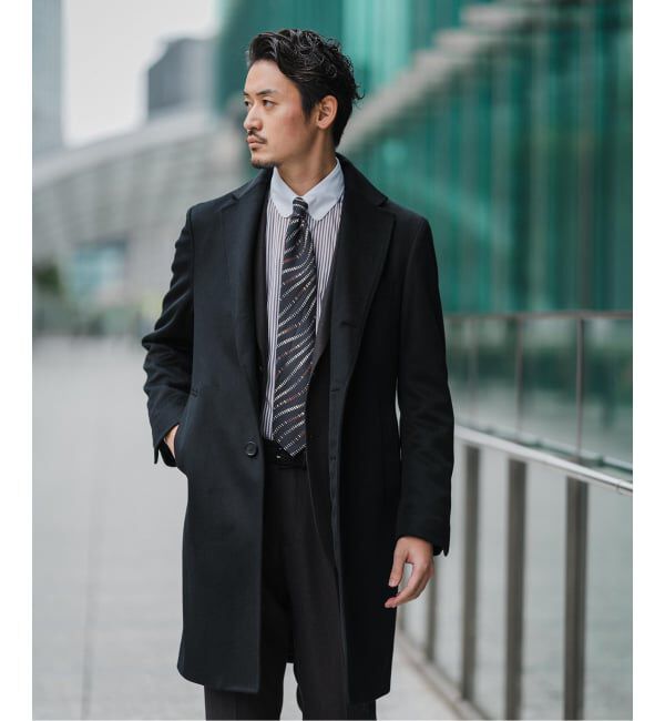 EDIFICE「《追加》SUPER 140&rsquo;s ウール / カシミヤ チェスターコート」|チェスターコート|