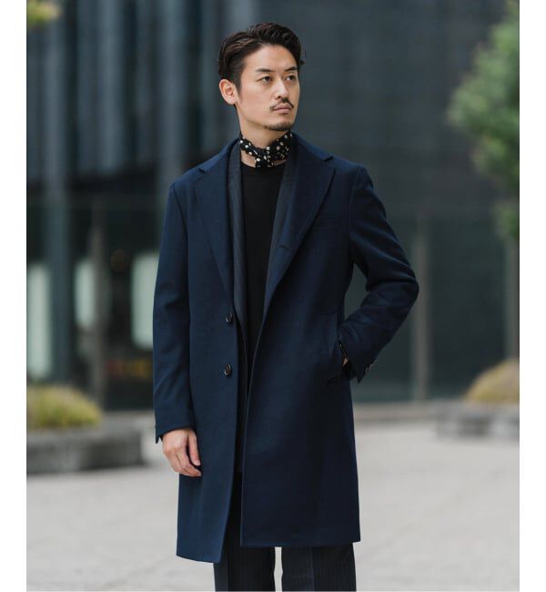 EDIFICE「《追加》SUPER 140&rsquo;s ウール / カシミヤ チェスターコート」|チェスターコート|