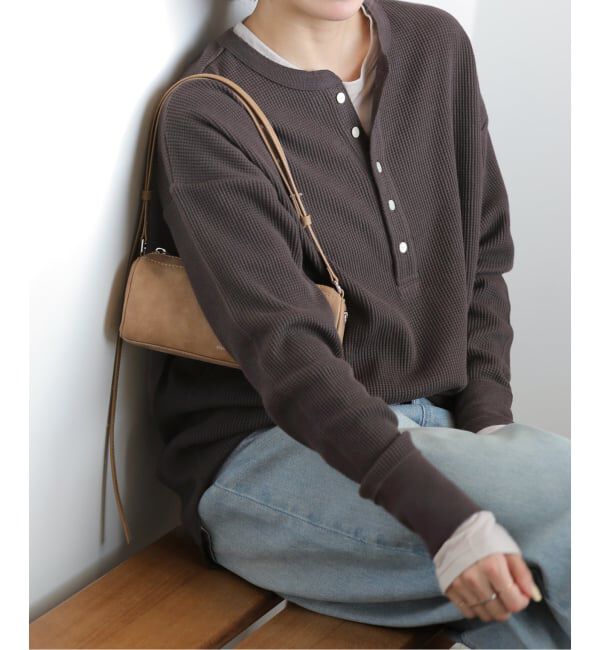 JOURNAL STANDARD relume「別注【Hanes / ヘインズ】ワッフルヘンリーネックプルオーバー」|Tシャツ・カットソー|