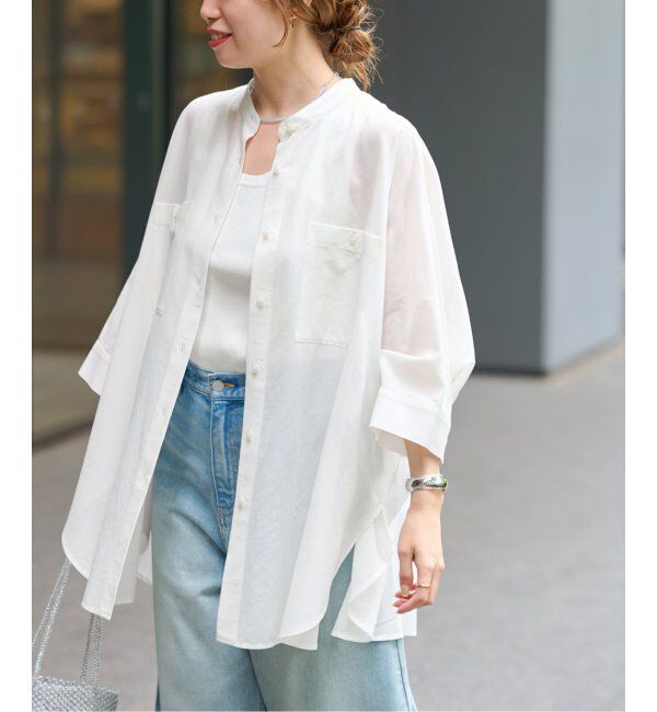 JOURNAL STANDARD relume「ナチュラルストレッチドルマンシャツ」|シャツ・ブラウス|ホワイト