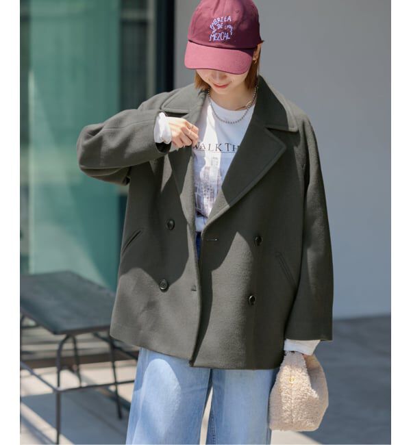 JOURNAL STANDARD relume 尾州ウールショートPコート JOURNAL STANDARD relume｜《WEB限定追加》尾州ウールショートPコート