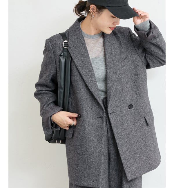 JOURNAL STANDARD「MANTECO PEAKED ジャケット」|テーラードジャケット|グレー