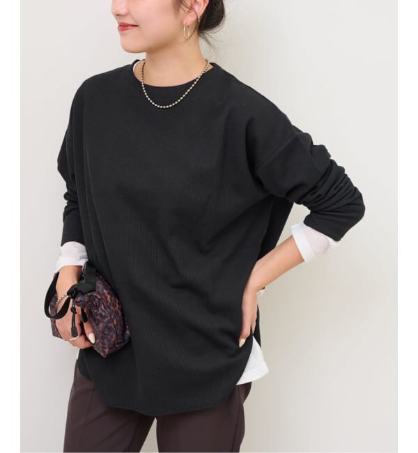 JOURNAL STANDARD relume「《追加》TCワッフルオーバーサイズロングスリーブTシャツ」|Tシャツ・カットソー|