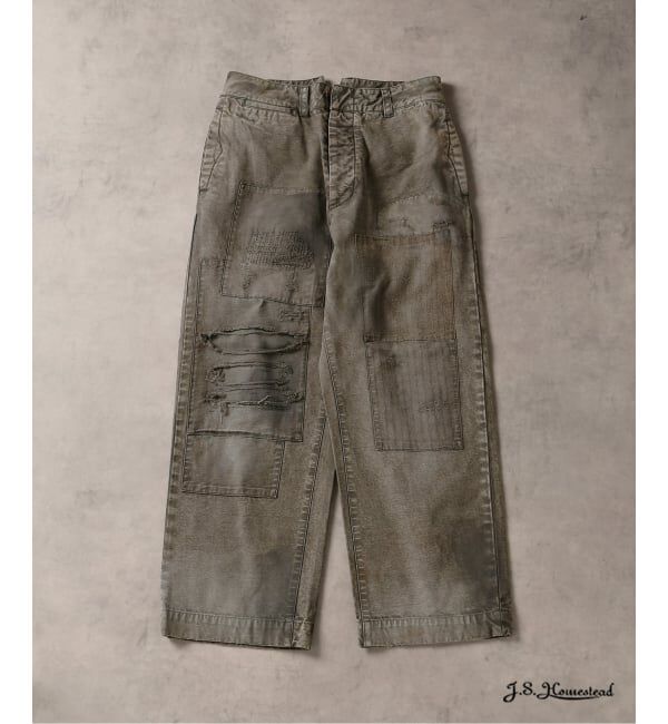 J.S.Homestead「J.S.Homestead / ユーロ ワーク パッチワーク パンツ」|その他|グレー