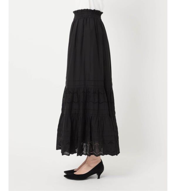 JOURNAL STANDARD relume「《WEB限定追加予約》コットンボイルタック刺繍ロングスカート」|スカート|