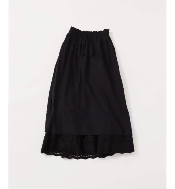 JOURNAL STANDARD relume「《WEB限定追加予約》コットンボイルタック刺繍ロングスカート」|スカート|
