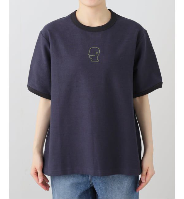 Oriens JOURNAL STANDARD「【BRAIN DEAD/ブレインデッド】SLUBBY RINGER T-SHIRT」|Tシャツ・カットソー|ネイビー