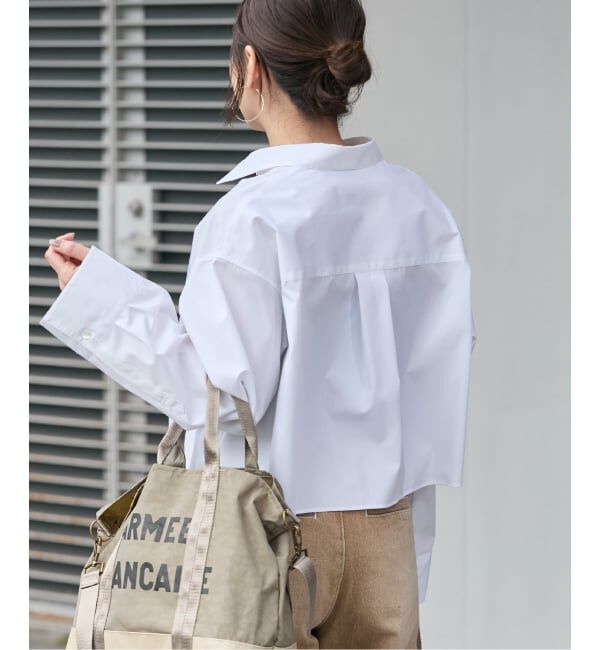 JOURNAL STANDARD「《予約》ハイカウントコットンクロップドシャツ」|シャツ・ブラウス|
