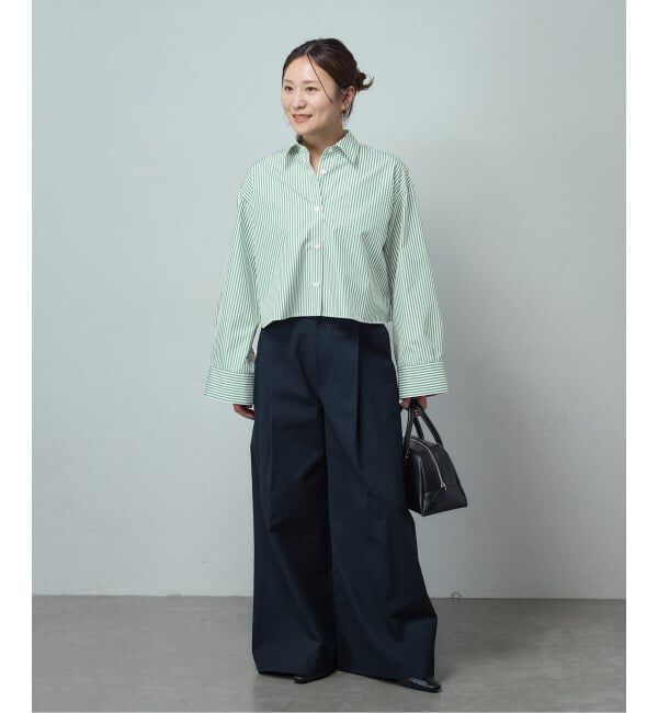 JOURNAL STANDARD「《予約》ハイカウントコットンクロップドシャツ」|シャツ・ブラウス|