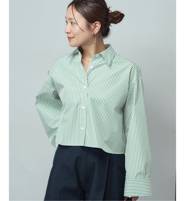 JOURNAL STANDARD「《予約》ハイカウントコットンクロップドシャツ」|シャツ・ブラウス|