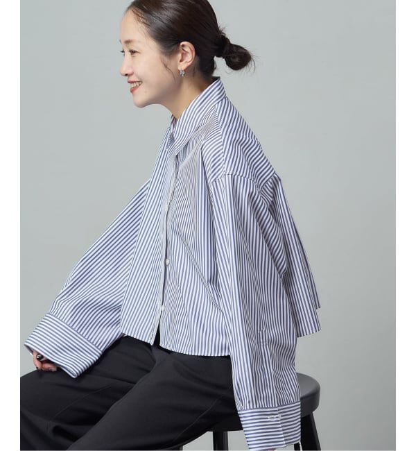 JOURNAL STANDARD「《予約》ハイカウントコットンクロップドシャツ」|シャツ・ブラウス|