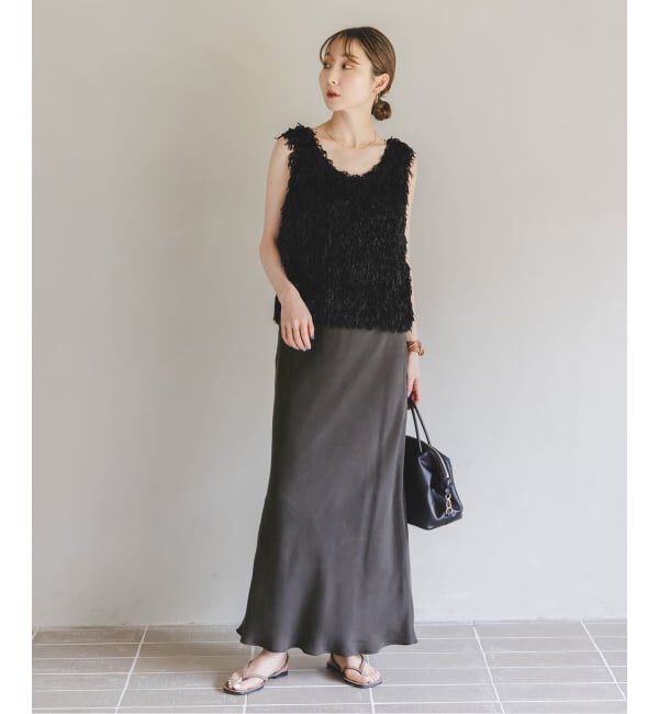 NOBLE「《追加3》キュプラナローAラインスカート」|スカート|