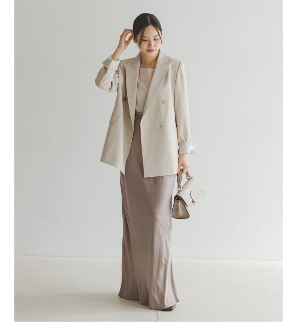 NOBLE「《追加3》キュプラナローAラインスカート」|スカート|