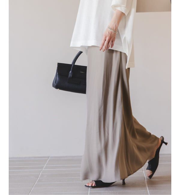 NOBLE「《追加3》キュプラナローAラインスカート」|スカート|