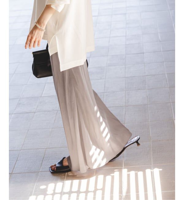 NOBLE「《追加3》キュプラナローAラインスカート」|スカート|