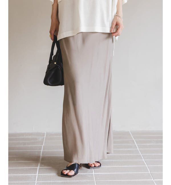 NOBLE「《追加3》キュプラナローAラインスカート」|スカート|