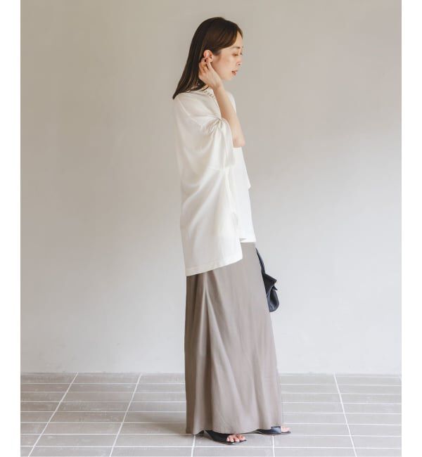NOBLE「《追加3》キュプラナローAラインスカート」|スカート|