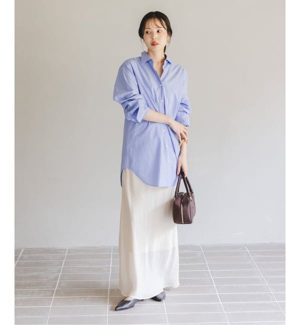 NOBLE「《追加3》キュプラナローAラインスカート」|スカート|