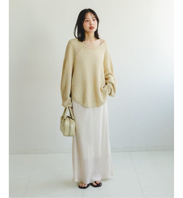 NOBLE「《追加3》キュプラナローAラインスカート」|スカート|