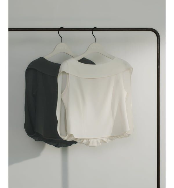 NOBLE「《WEB限定追加》【洗える】バルーンケープブラウス」|シャツ・ブラウス|