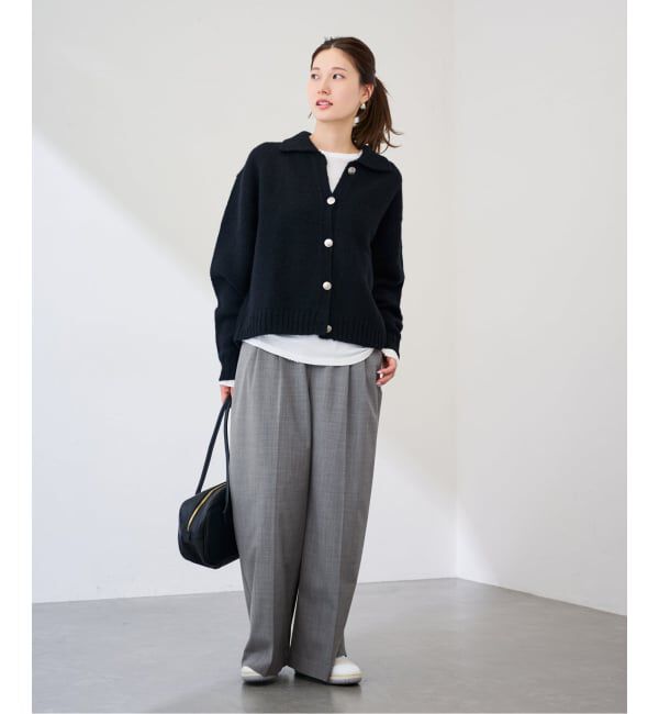 FRAMeWORK「≪追加≫ウォッシャブルTWタックワイドパンツ」|スラックス|