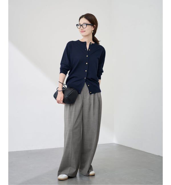 FRAMeWORK「≪追加≫ウォッシャブルTWタックワイドパンツ」|スラックス|