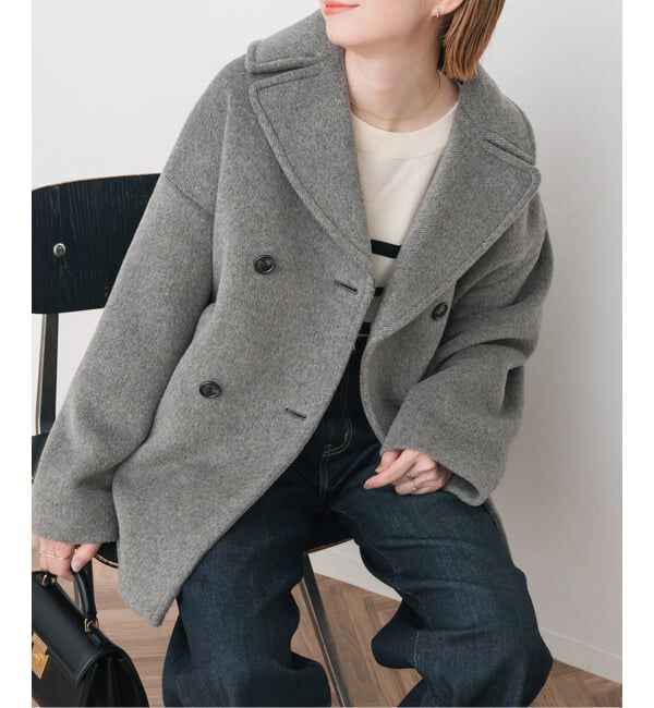 美品 ティッカ TICCA ウール ピーコート コート 2023 AW グレー 楽天市場】TICCA ティッカ ウール ピーコート tbea-242 レディース