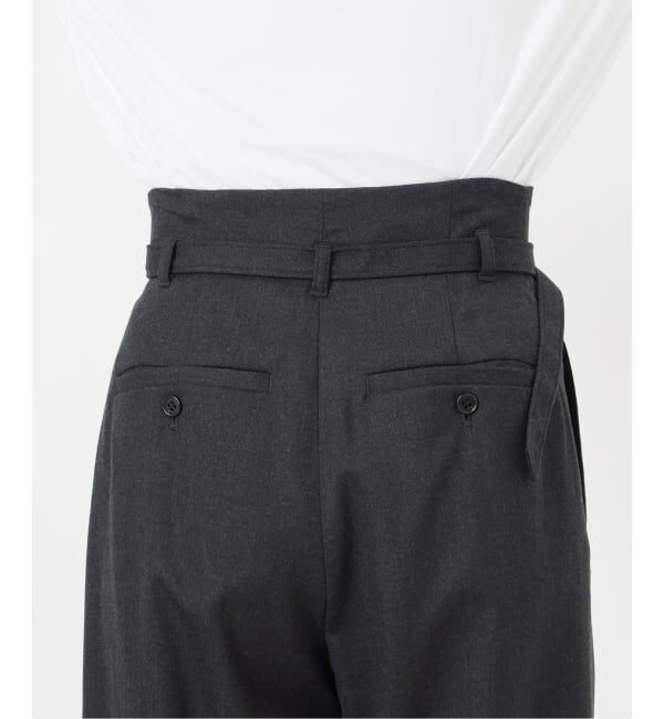 Spick and Span「サキソニーベルテッドワイドパンツ」|スラックス|