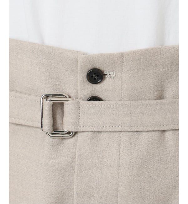 Spick and Span「サキソニーベルテッドワイドパンツ」|スラックス|