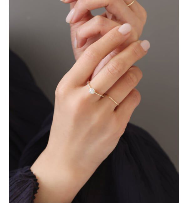 Lilas by Spick&Span「0.38ctサイドダイヤリング K18」|リング|